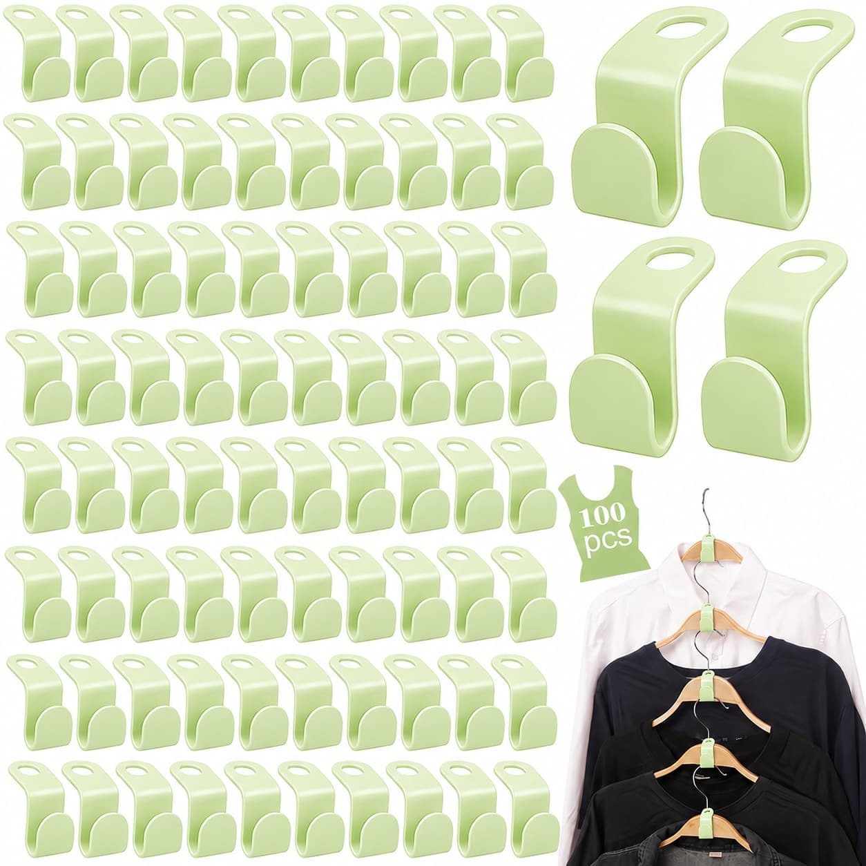 Space Efficient Clothes Hanger Hook｜Easy Organization Solution
