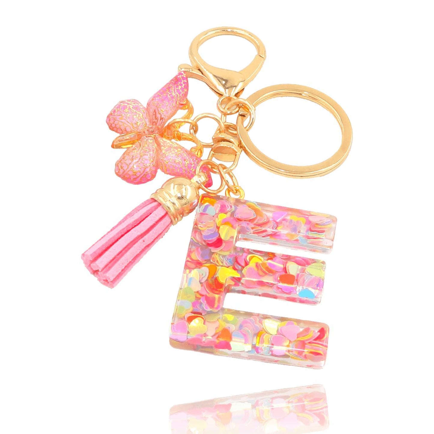 Butterfly Letter Keychain Tassel Design