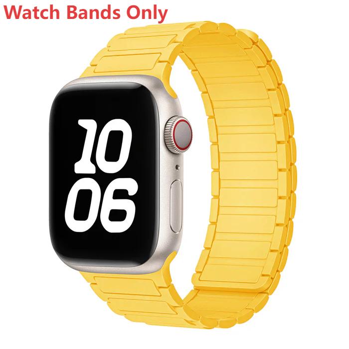 Silicone Magnetic Loop Watch Band For Apple Watch