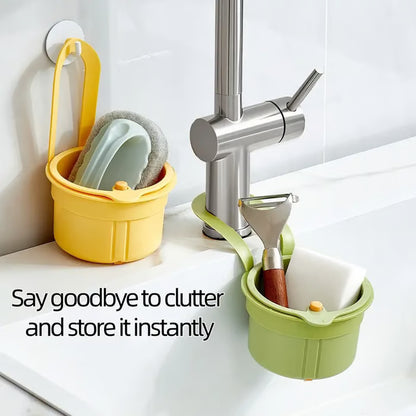 Hanging Sink Drain Basket with Bottom Release
