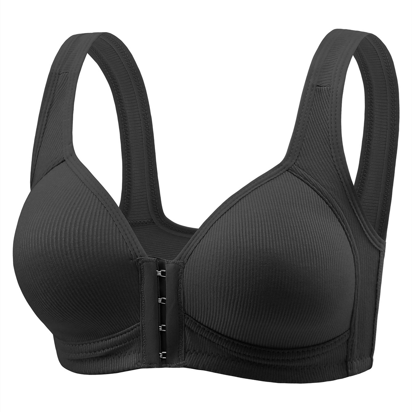 Wireless Front-Closure Push-Up Bra