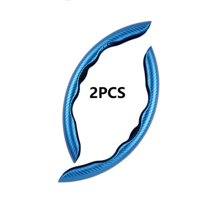 Carbon Fiber Silicone Anti-Slip Car Steering Wheel Cover - Universal Fit