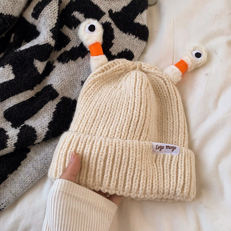 Cute Glowing Little Monster Knit Hat