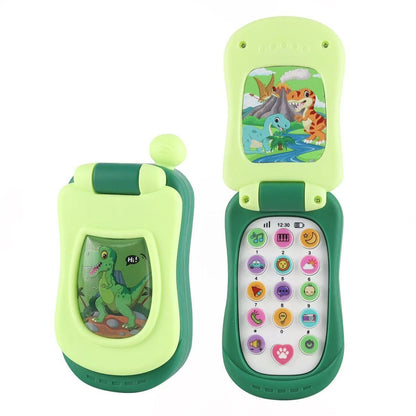 Fun Cartoon Music Flip Phone Toy