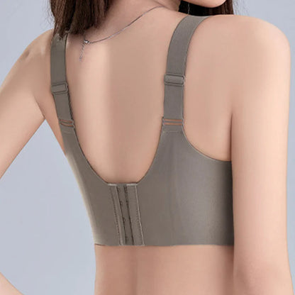 🐰Bunny Ear Cup Thin Bra – Minimizes Full Bust, Wireless & Seamless with Side Support