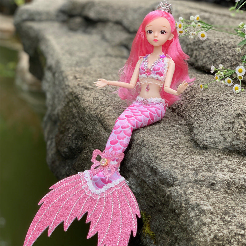 Drill Tail Mermaid Princess Doll