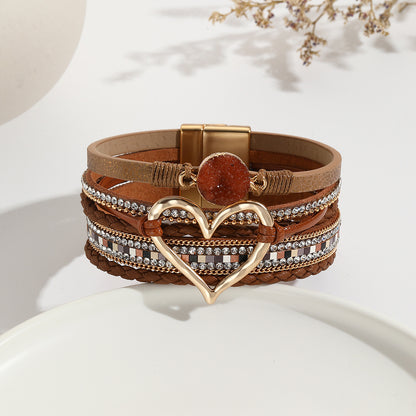 Bohemian Multi-layer Leather Bracelet Hand-woven Bracelet