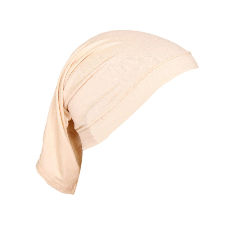 Modal Solid Color Tube Cap & Hijab Underscarf for Women – Soft Mercerized Cotton Inner Hijab Cap