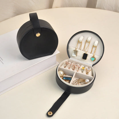 French Style Half-Round Jewelry Box – Handbag Shape & Portable