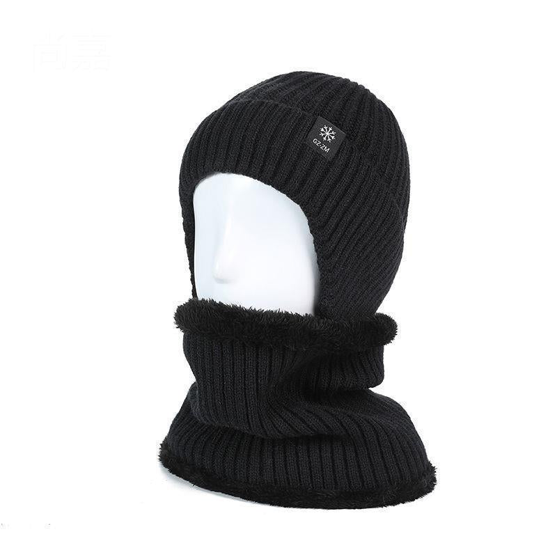 Unisex Winter Warm Knit Hat with Fleece Lining and Ear Protection