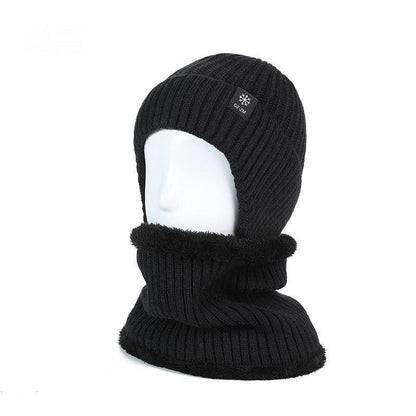 Unisex Winter Warm Knit Hat with Fleece Lining and Ear Protection