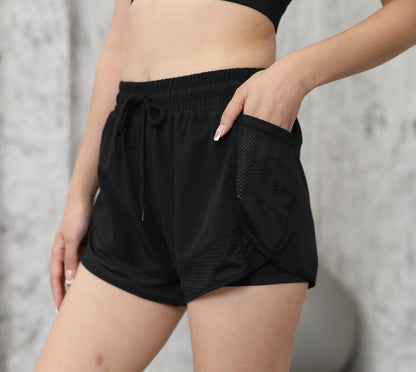 Women's 2-in-1 Yoga Shorts With Quick-Drying Fabric