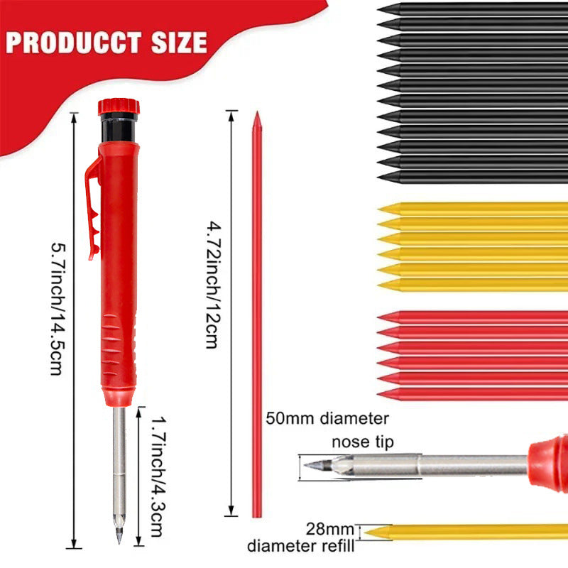 Carpenter Pencil with Sharpener