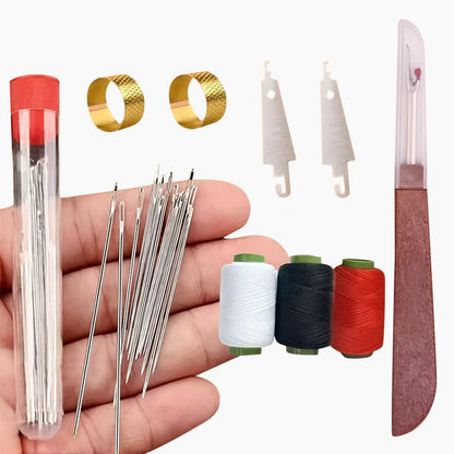 34PCS Durable Big Eye Needles Set – Ideal for Sewing, Embroidery & Repairs