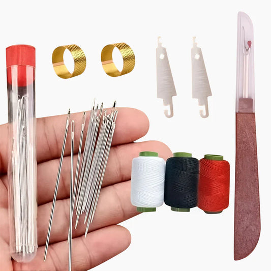 34PCS Durable Big Eye Needles Set – Ideal for Sewing, Embroidery & Repairs