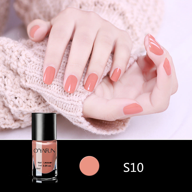 Quick-drying, no-bake, long-lasting, peelable nail polish for manicure