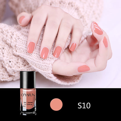 Quick-drying, no-bake, long-lasting, peelable nail polish for manicure