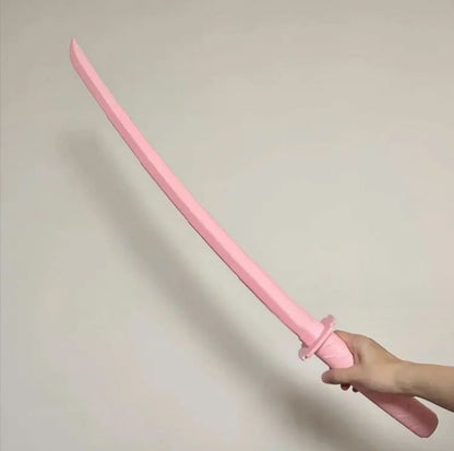 Retractable Role-Playing Katana - Plastic Samurai Prop Sword