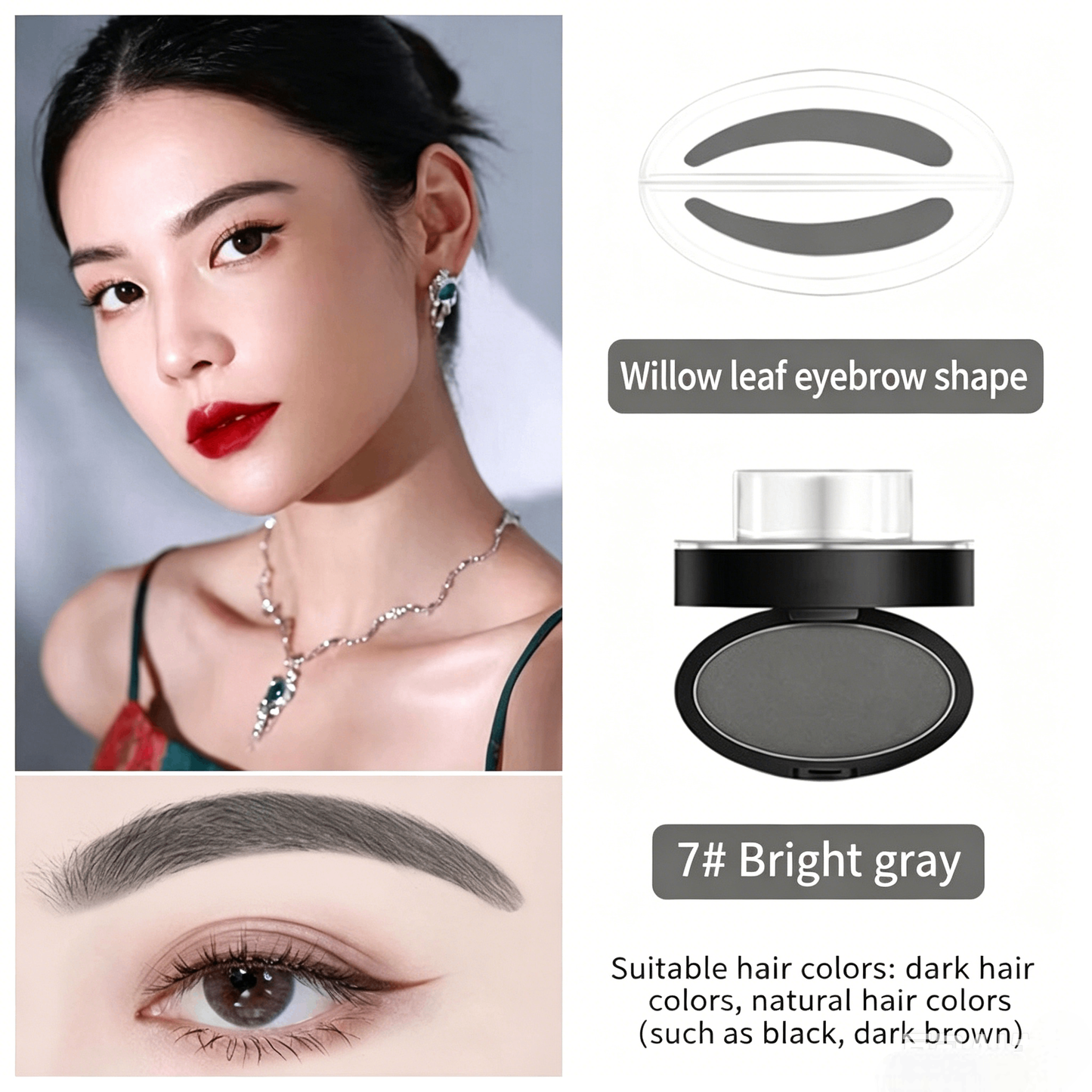 Eyebrow Stamp Set – One Press, Perfect Brows, Waterproof