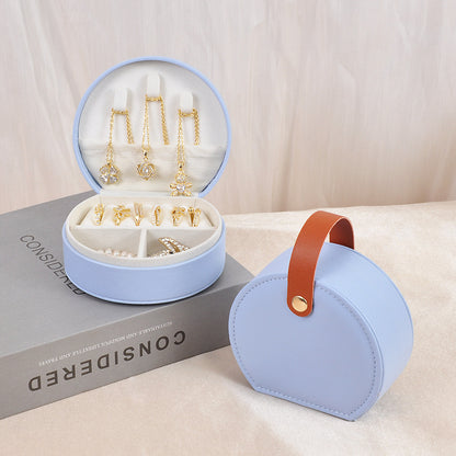 French Style Half-Round Jewelry Box – Handbag Shape & Portable