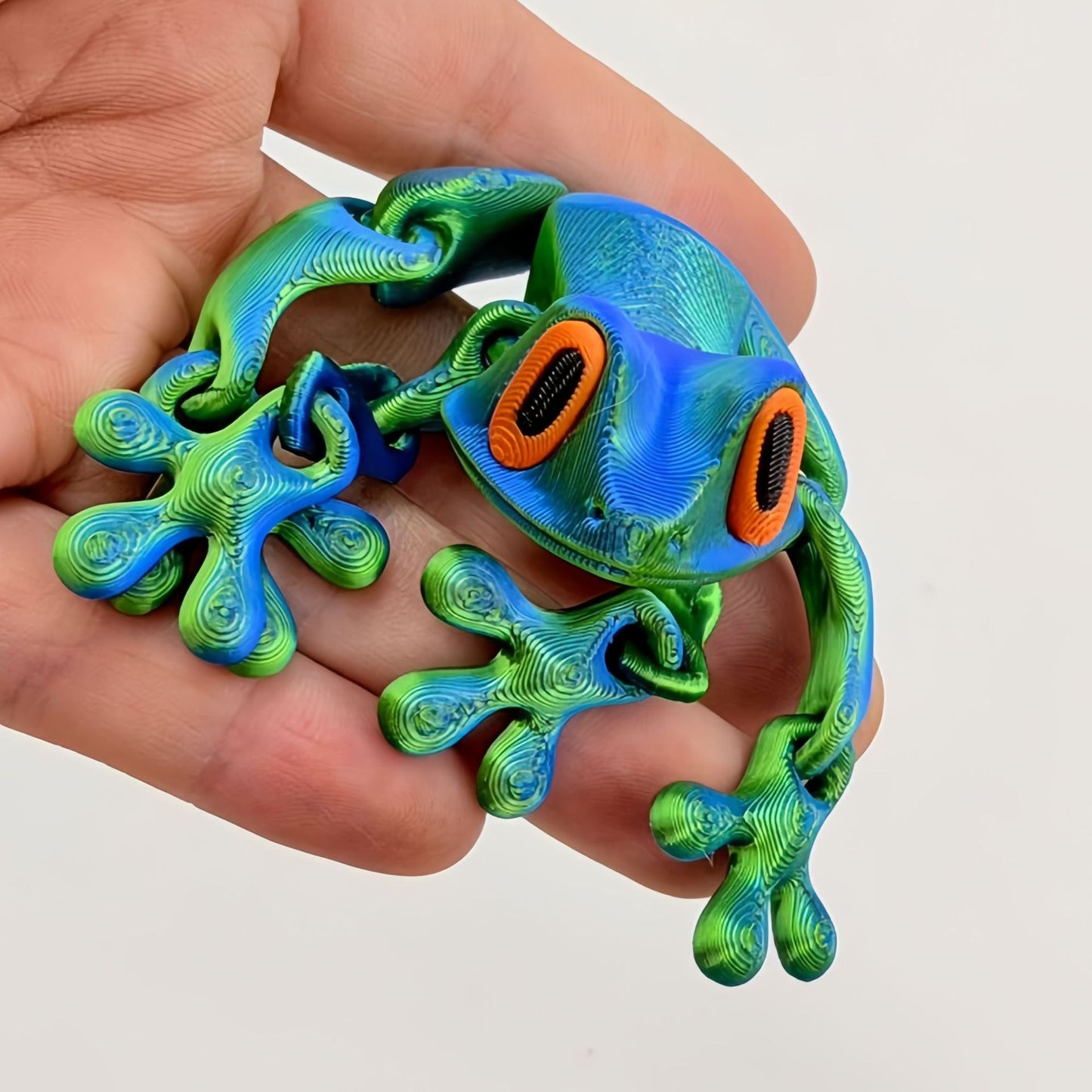 Trending 3D Magnetic Frog Figurine with Movable Joints, Fun Decorative Fridge Magnet