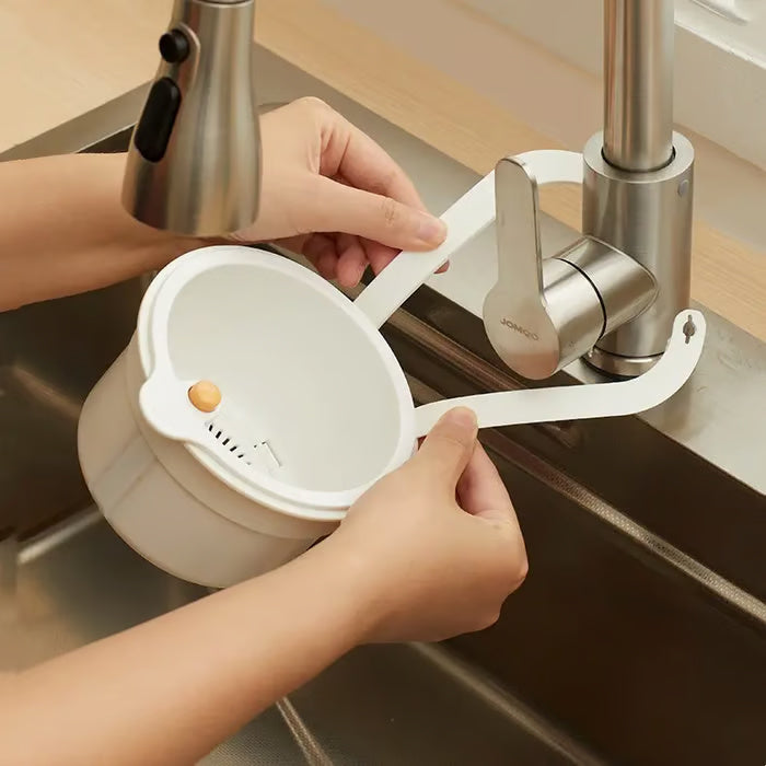 Hanging Sink Drain Basket with Bottom Release