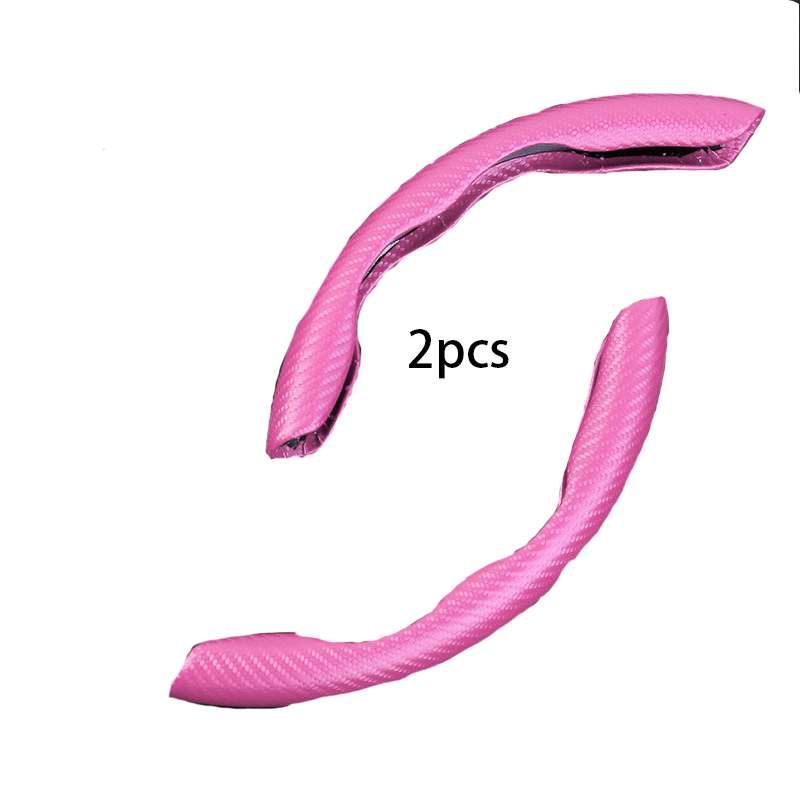 Carbon Fiber Silicone Anti-Slip Car Steering Wheel Cover - Universal Fit