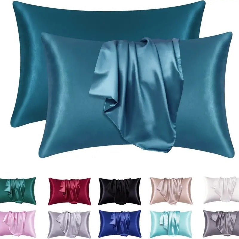 Luxury Breathable Soft Faux Silk Pillowcase