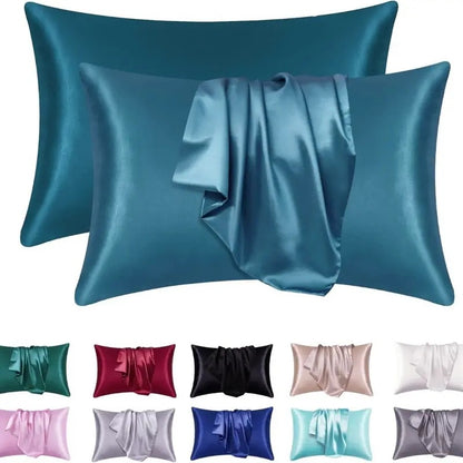 Luxury Breathable Soft Faux Silk Pillowcase