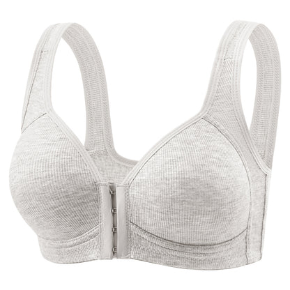 Wireless Front-Closure Push-Up Bra