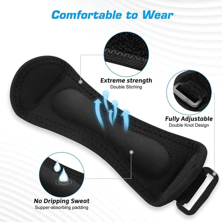 Sports Patella Brace – Adjustable strap, breathable neoprene. Relieves knee pain, stabilises patella