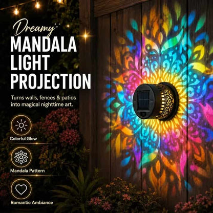 🌼 ☀️Solar Garden Projection Light – Waterproof Auto ON/OFF Outdoor Decorative Landscape Lamp