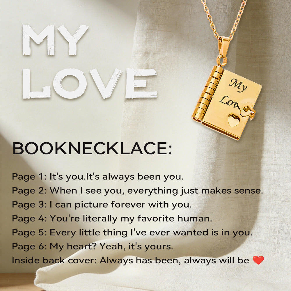 My Little Star Book Necklace