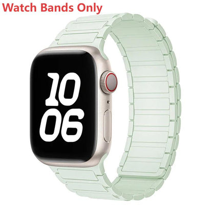 Silicone Magnetic Loop Watch Band For Apple Watch