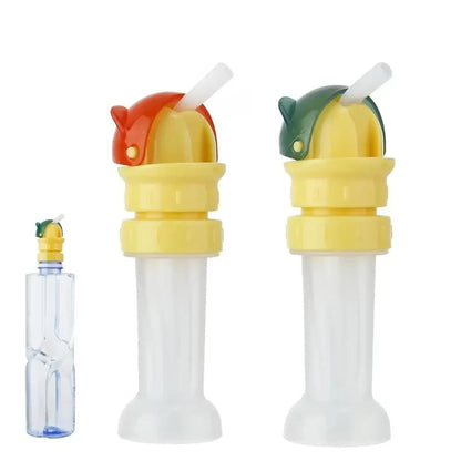 Kids Water Bottle Spout Conversion Cap with Straw – Universal Fit for Juice & Water Bottles, Spill-Proof Flip Top for Toddlers & Children