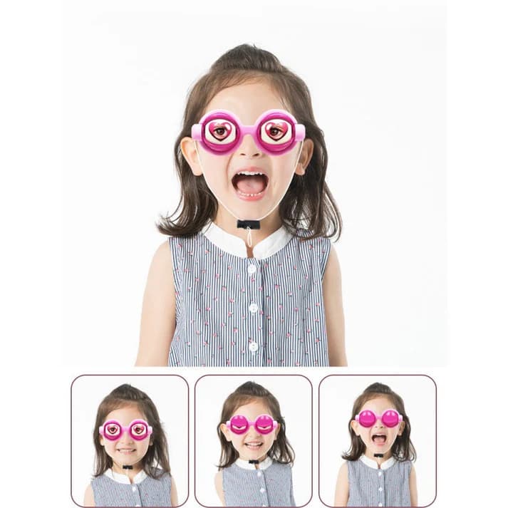 Funny Glasses with Winking Eye Mechanism – Blinking Eye Gag Glasses for Party Favors & Novelty Gifts