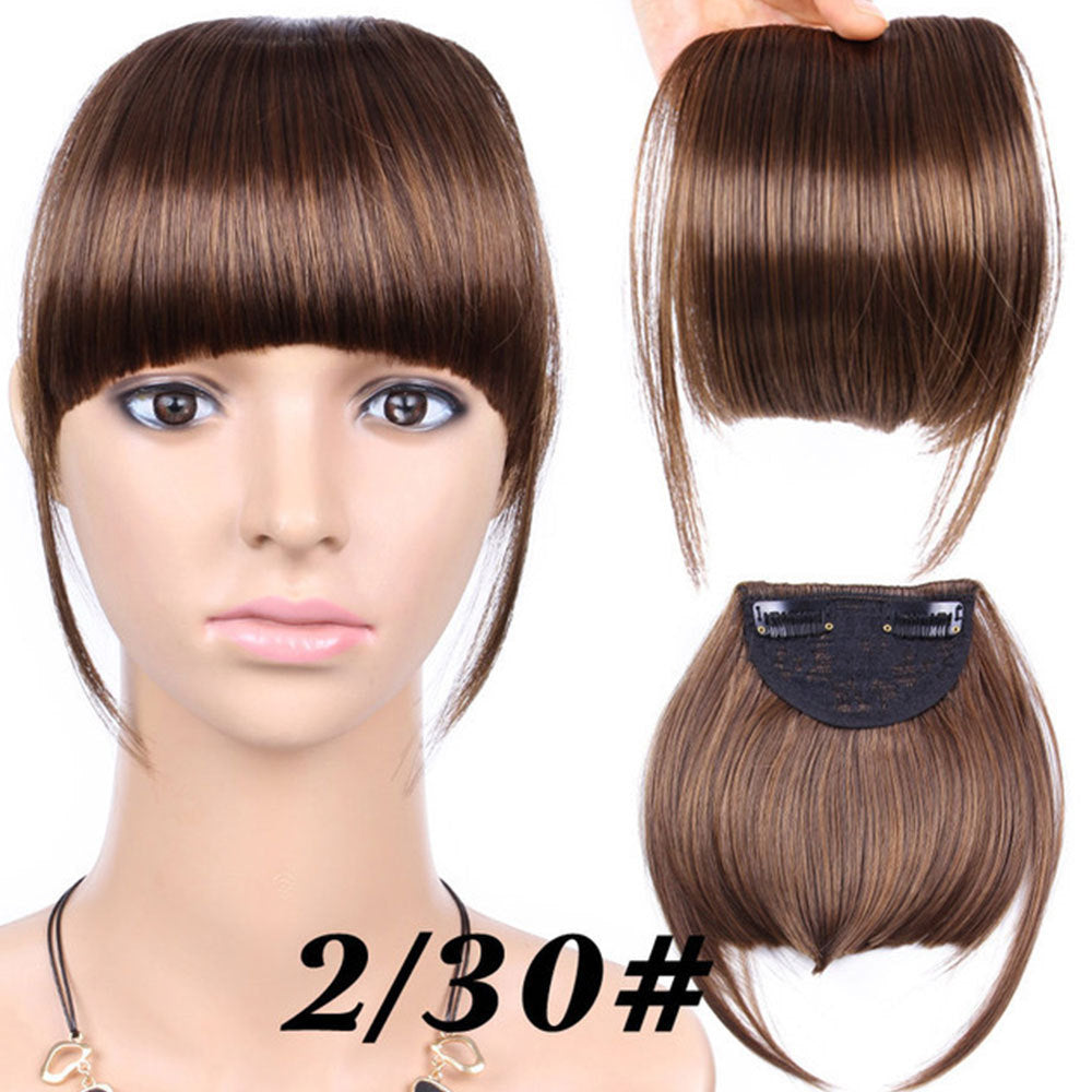 Seamless 3D Clip-In Bangs Hair Extensions