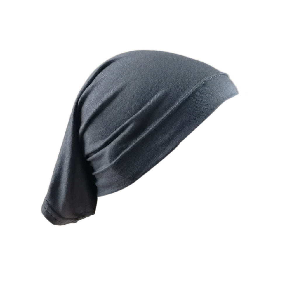 Modal Solid Color Tube Cap & Hijab Underscarf for Women – Soft Mercerized Cotton Inner Hijab Cap