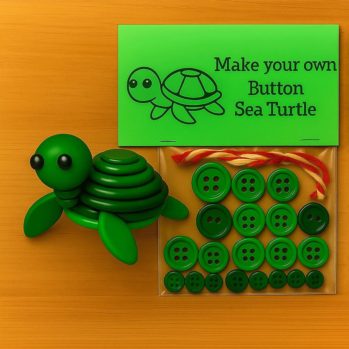 DIY Button Animal Ornaments