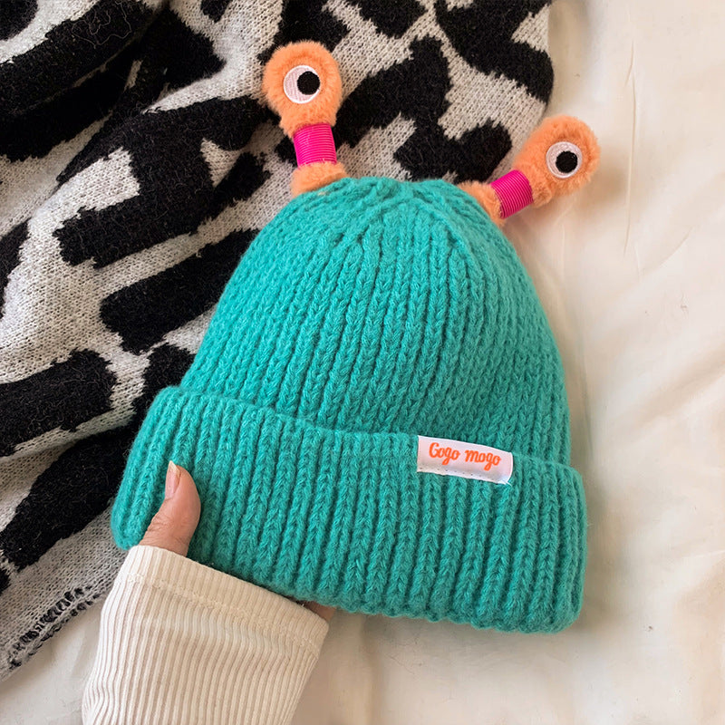 Cute Glowing Little Monster Knit Hat