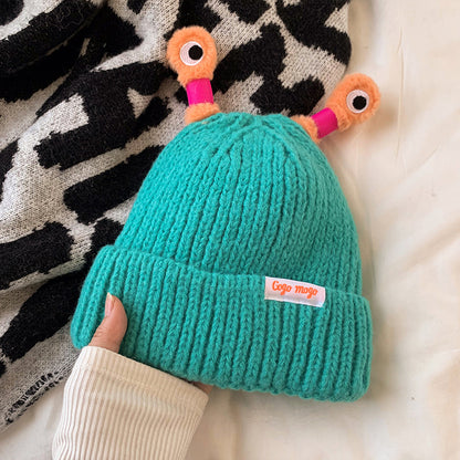 Cute Glowing Little Monster Knit Hat