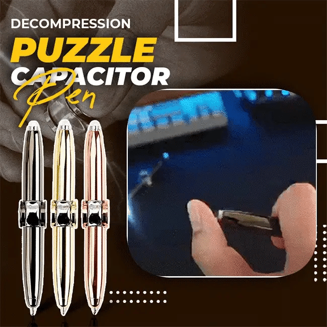 ✨Flash Fingertip Gyro Pen – Stress Relief & Writing 2-in-1, Spinning Design with LED Light, Fun for Office & Study
