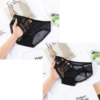 Sexy Lace Sheer Mesh Hollow-Out Panties for Women