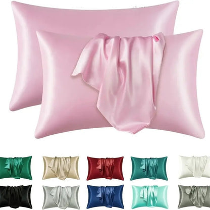 Luxury Breathable Soft Faux Silk Pillowcase