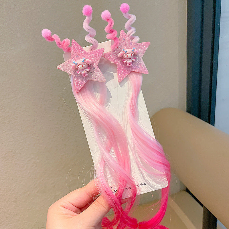 Kids Braided Hair Clip – Instant Braid Hairpiece, Cute & Playful Hair Accessory for Girls
