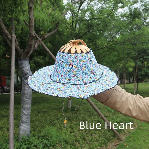 Fashionable bamboo fan hat