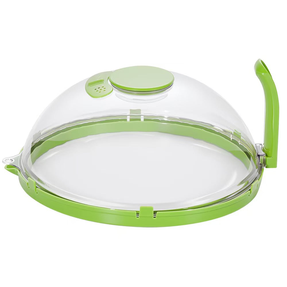 Microwave Splatter Cover with Steamer – Clear, Built-in Steaming Tray