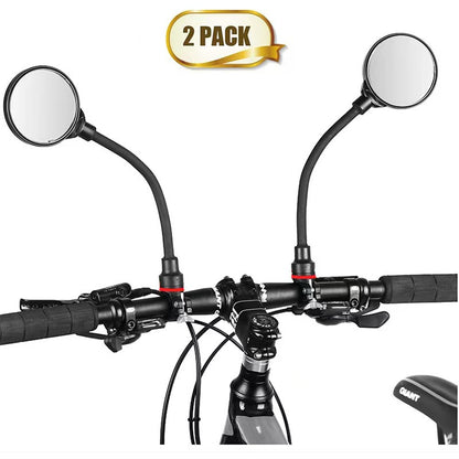 Universal Adjustable Rearview Mirror for Bikes Flexible Convex Mirror
