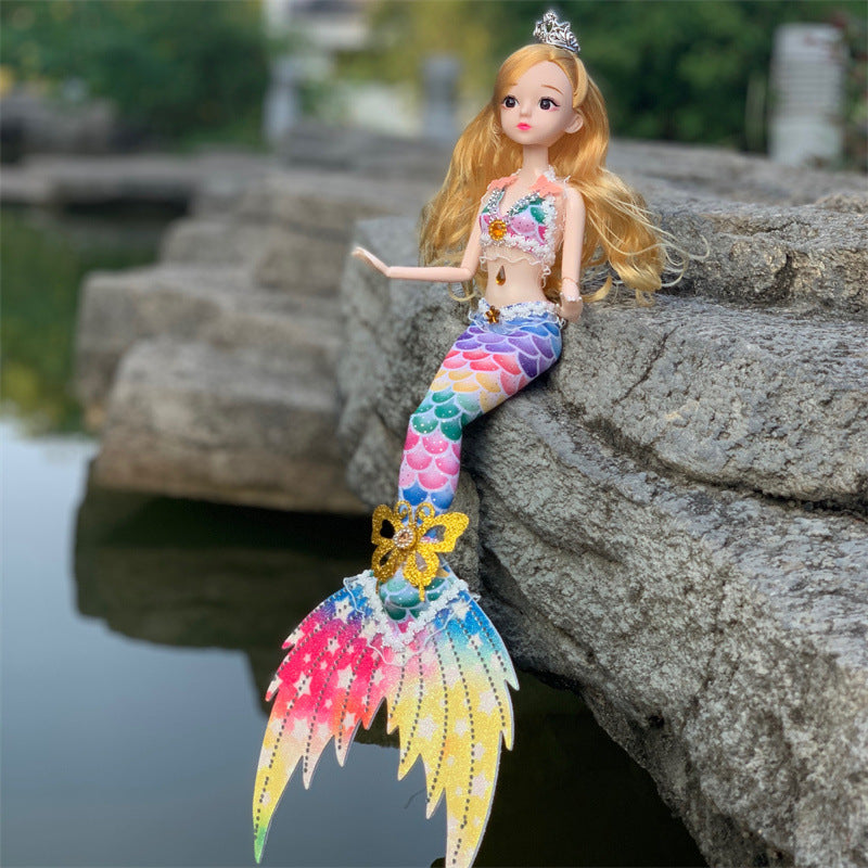 Drill Tail Mermaid Princess Doll
