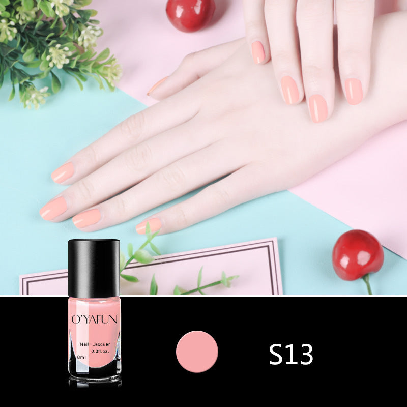 Quick-drying, no-bake, long-lasting, peelable nail polish for manicure